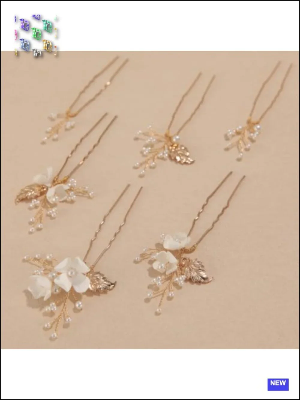 Handmade Pearl Floral Bridal Hair Pins Wedding Hair Accessories